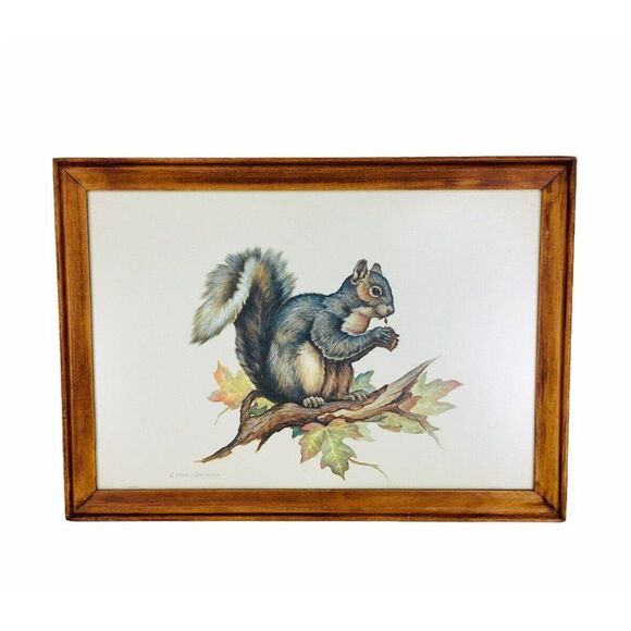 VTG 60's Chevrolet by Clark Bronson Animal Wildlife 3 Framed Lithograph Prints - Picture 8 of 12